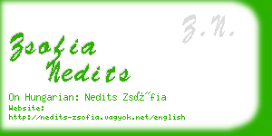 zsofia nedits business card